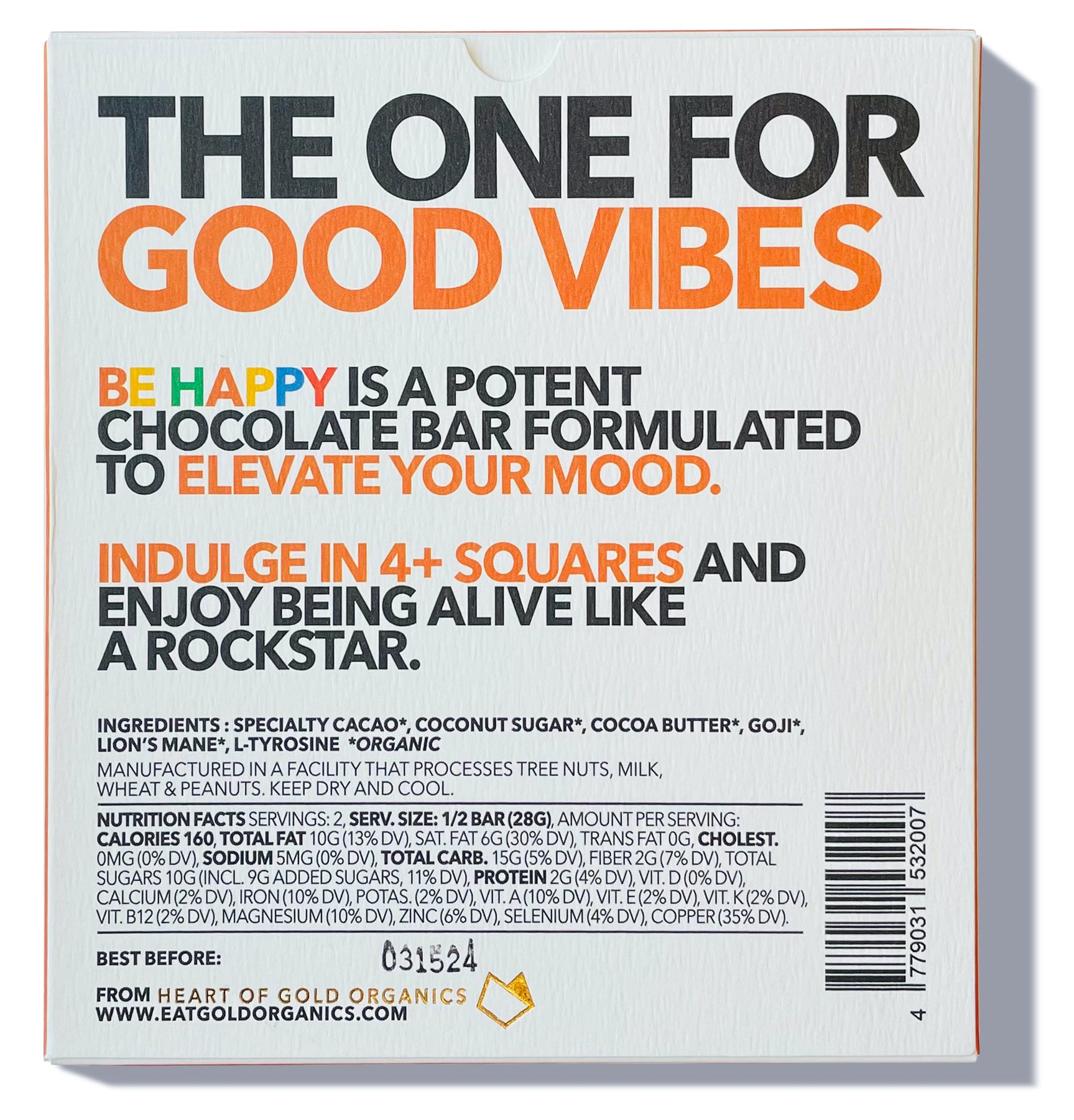 Ingredient list for BE HAPPY