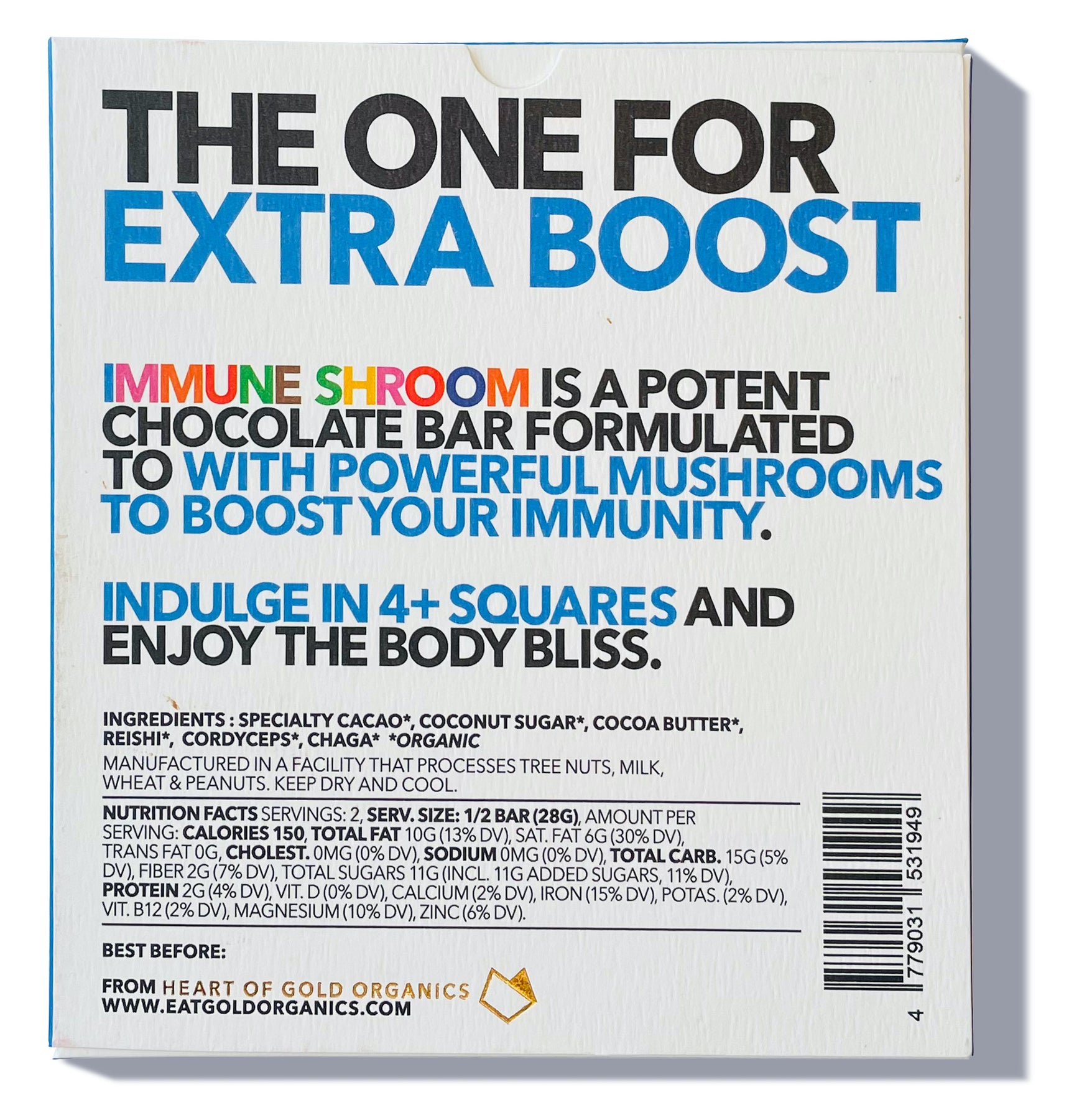 Ingredient list for IMMUNE SHROOM
